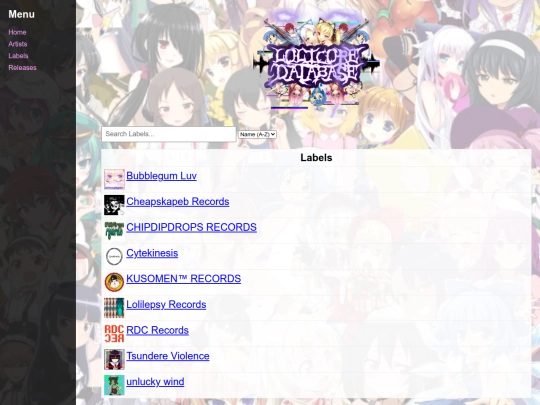 base/labels screenshot