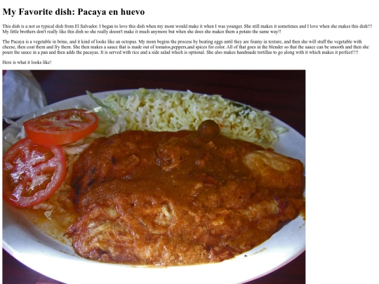favoritedish screenshot