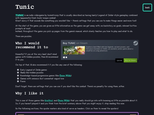 interests/tunic screenshot