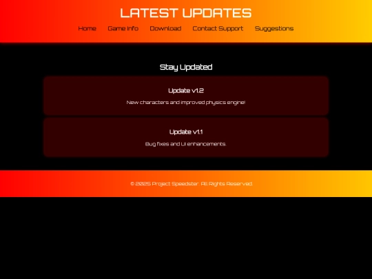 updates screenshot