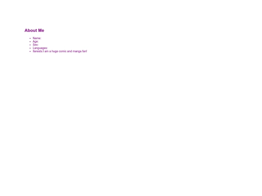 Aboutme screenshot