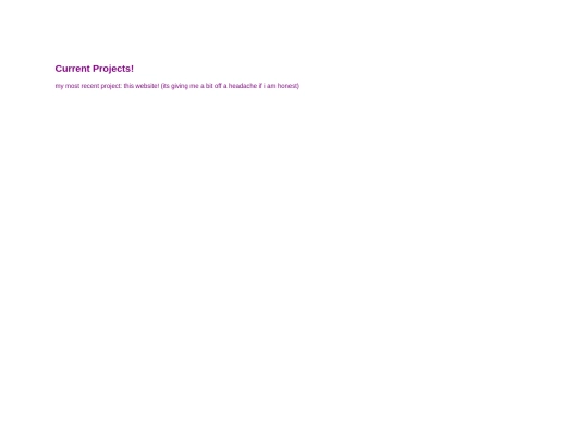 currentprojects screenshot