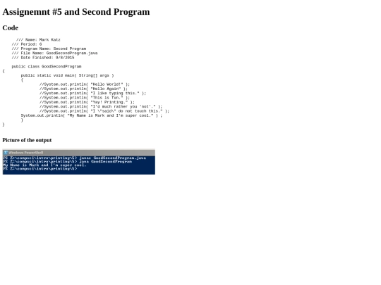 Intro/Printing/5/Prog5 screenshot