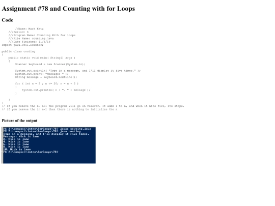 Intro/forloops/78/prog78 screenshot