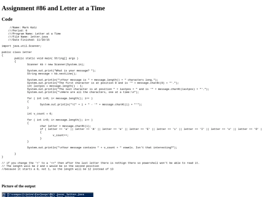 Intro/forloops/86/prog86 screenshot