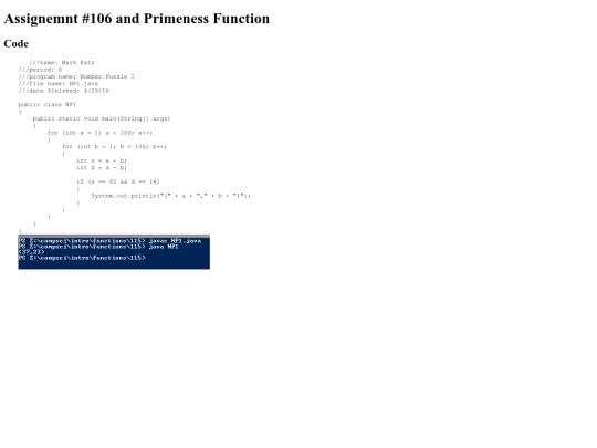 Intro/functions/115/prog115 screenshot