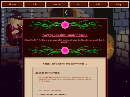 ao3-workskinifier-lvl1 screenshot