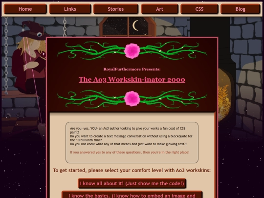ao3-workskininator screenshot
