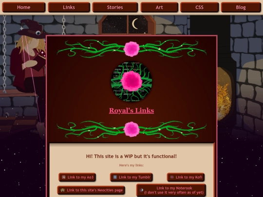 links screenshot