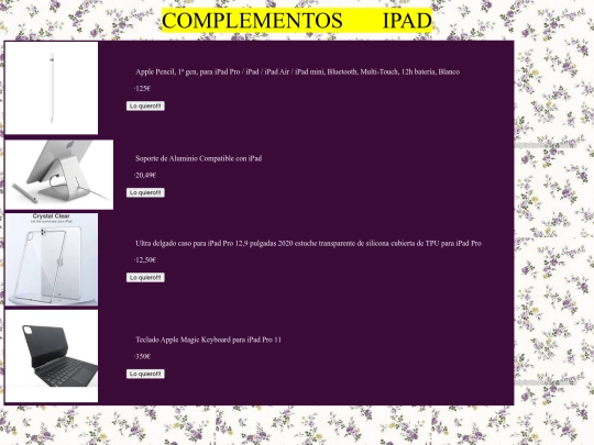 Proyecto final/complementosipad screenshot