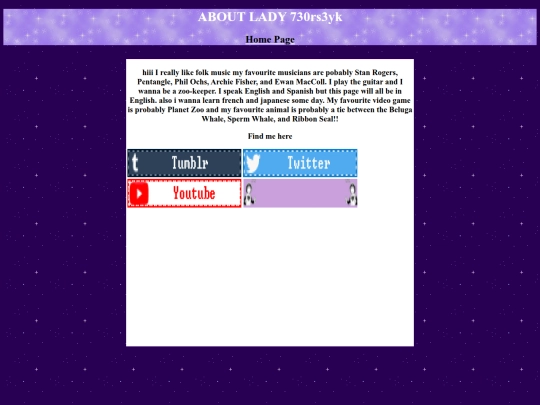 personal/aboutMe screenshot