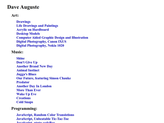 index screenshot
