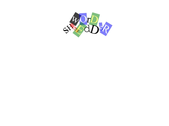 word_shredder/word_shredder_application screenshot
