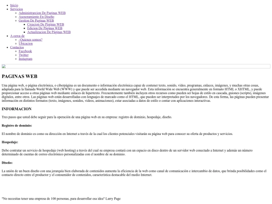 Nueva Página screenshot