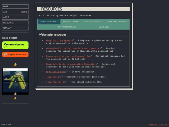 resources screenshot