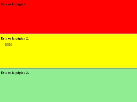 Ejemplos/Frames/ejemploframesrow screenshot