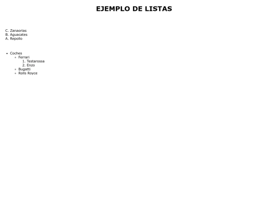 ejemplolistas screenshot