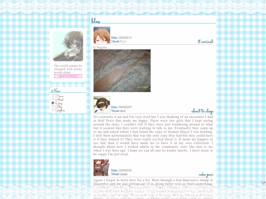 diary screenshot