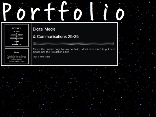 Portfolio screenshot