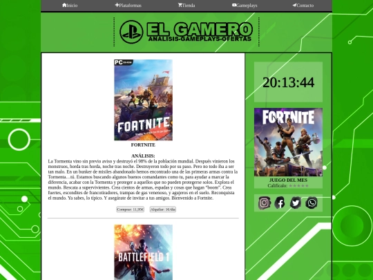 tienda screenshot