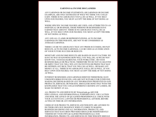 earningsdisclaimer screenshot