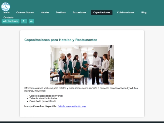 capacitaciones screenshot