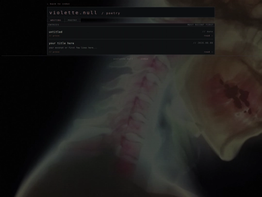 poetry screenshot