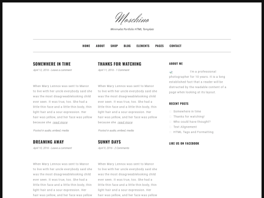 blog screenshot