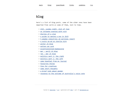 blog screenshot