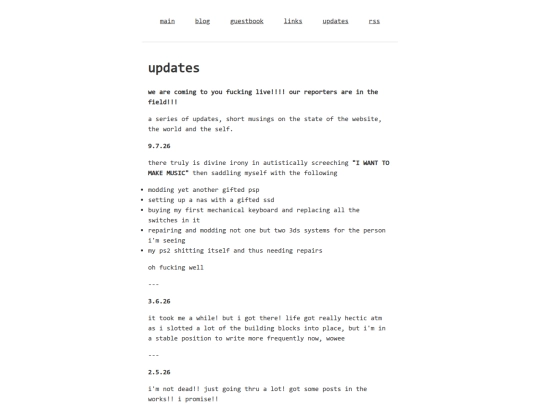 updates screenshot