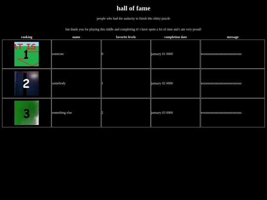 halloffame screenshot