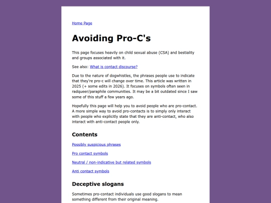 avoid-pro-c screenshot