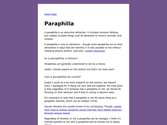 paraphilia screenshot