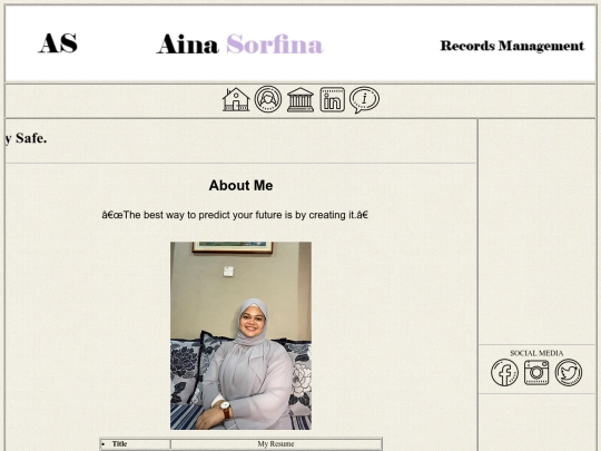 aboutme screenshot