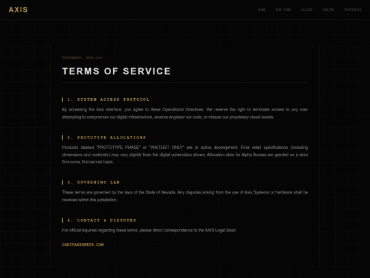 terms screenshot