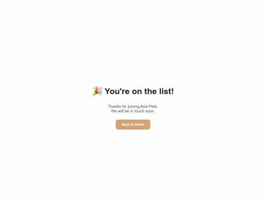 thankyou screenshot