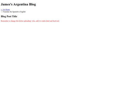blog/template screenshot