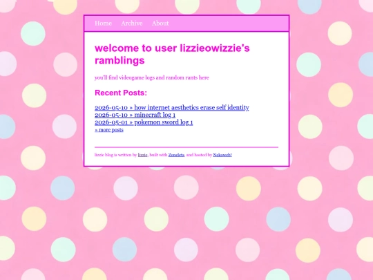 blog screenshot