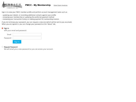 mymembership screenshot
