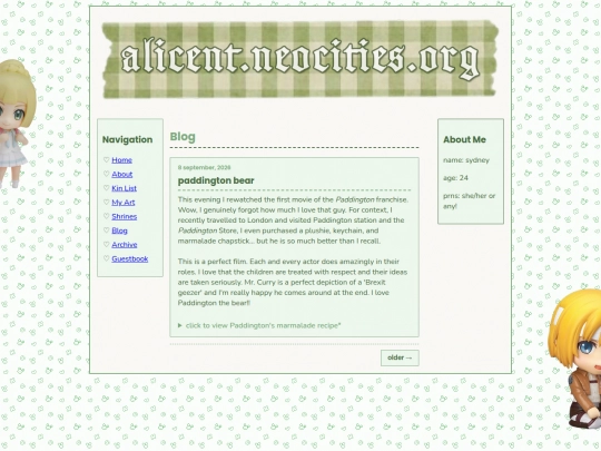 blog screenshot