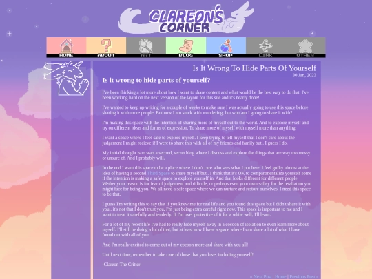 posts/2023-01-30-Is_It_Wrong_To_Hide_Parts_Of_Yourself screenshot