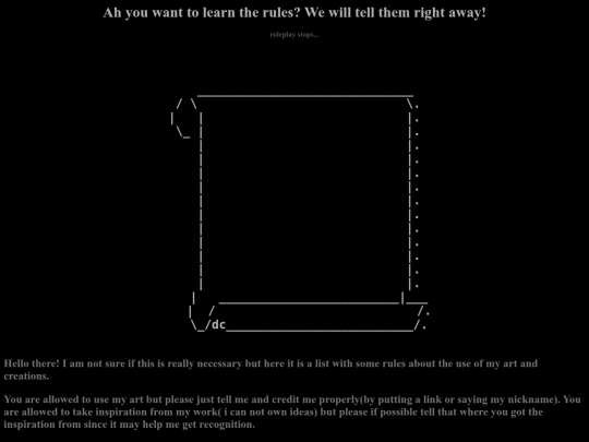 RULESABOUTART screenshot