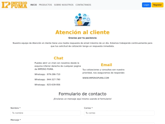 contacto screenshot