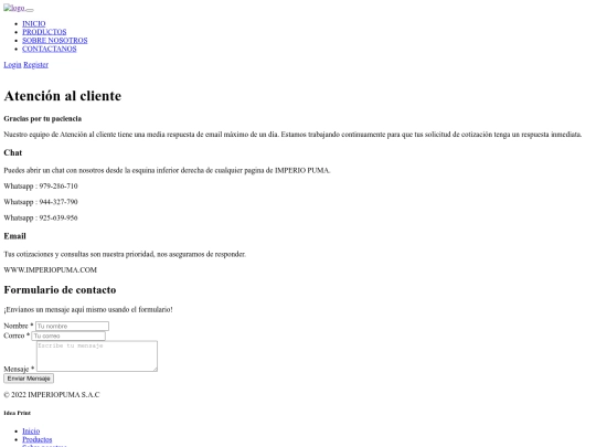 css/contacto screenshot