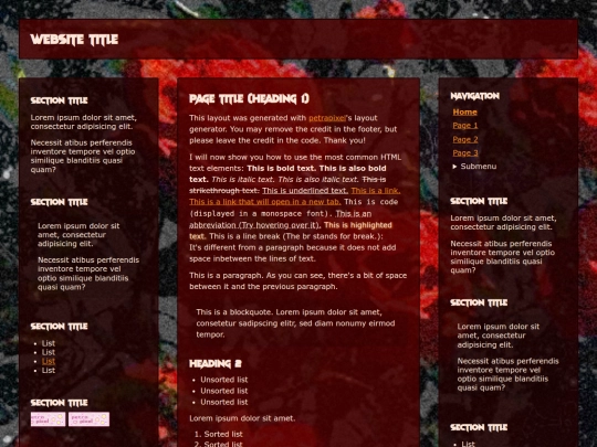 index screenshot