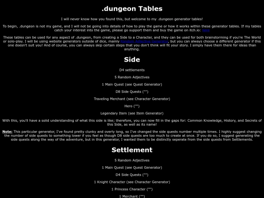 dungeontable screenshot