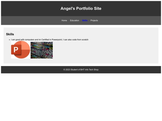 AngelPortfolio/skills screenshot