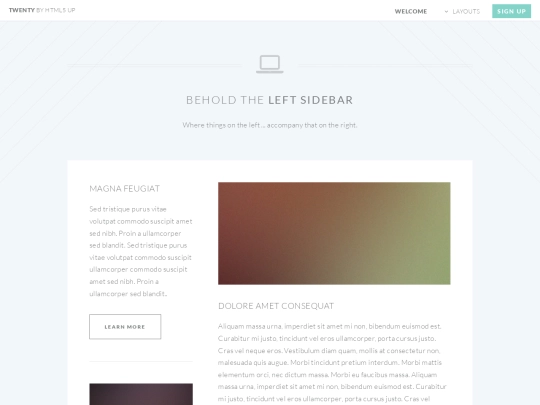 left-sidebar screenshot