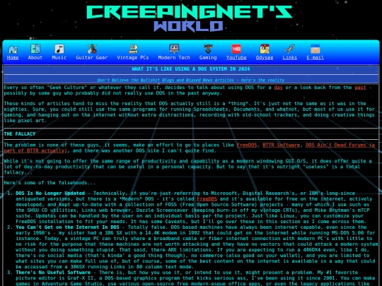 computer/mydocs/dos/doslife screenshot