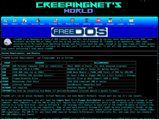 computer/mydocs/dos/freedos screenshot